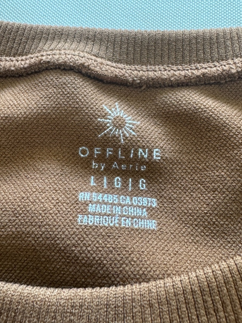 Offline by Aerie Clean Girl Pilates Princess Activewear Top - Picture 4 of 9